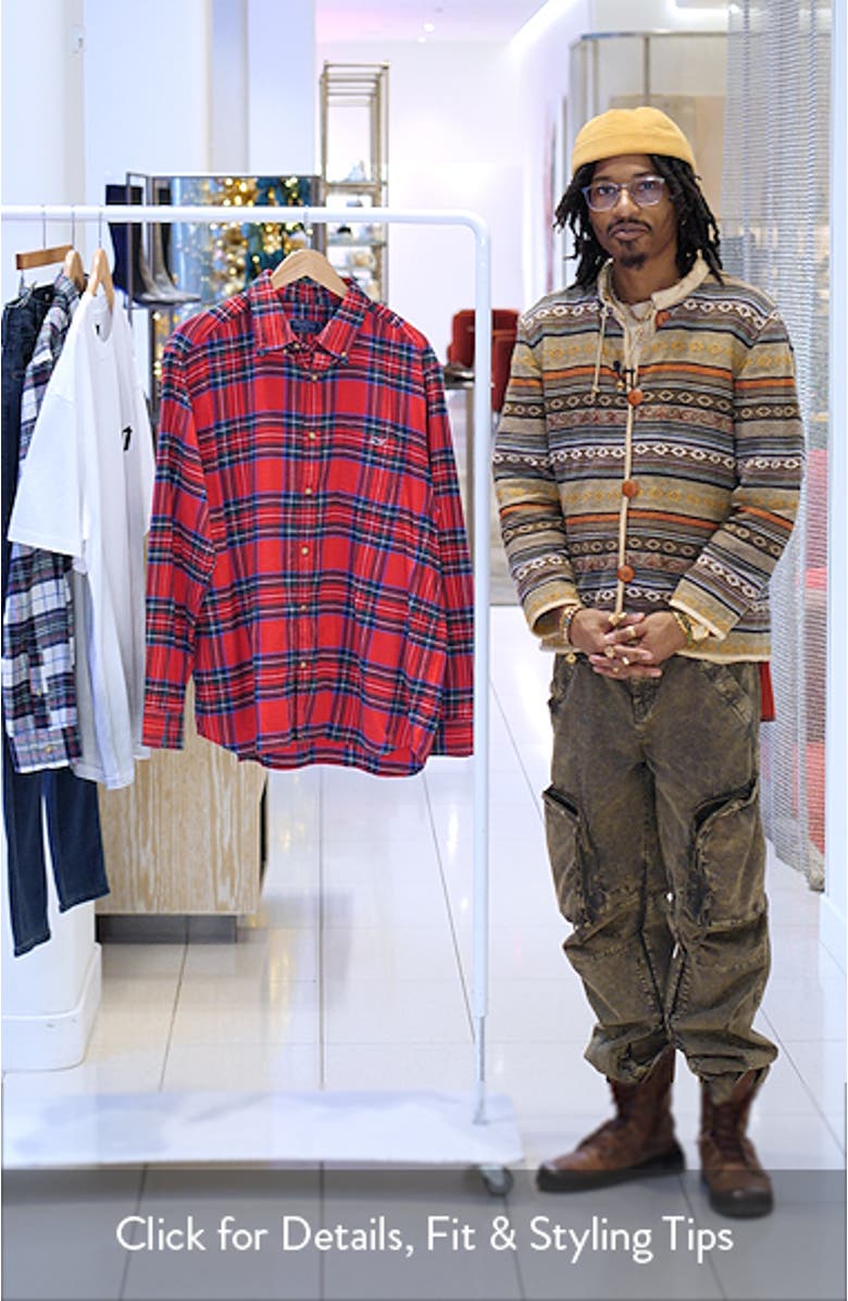 Winterberry Plaid Cotton Flannel Button-Down Shirt, sales video thumbnail