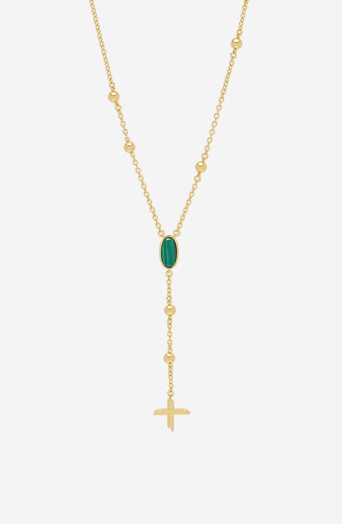 Rosary Necklace In Gold
