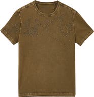 John Varvatos Desert Mountains Embroidered Organic Cotton T-Shirt