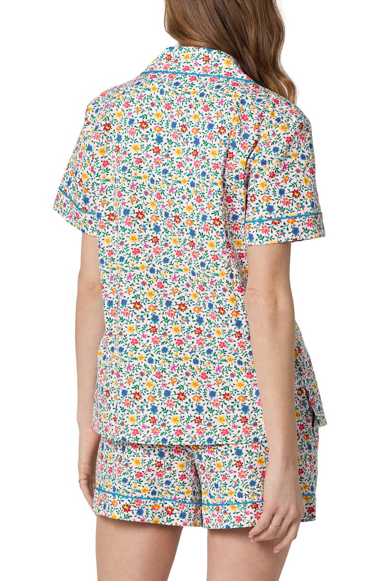Print Organic Cotton Poplin Short Pajamas, Alternate, color, WHIMSY DITSY