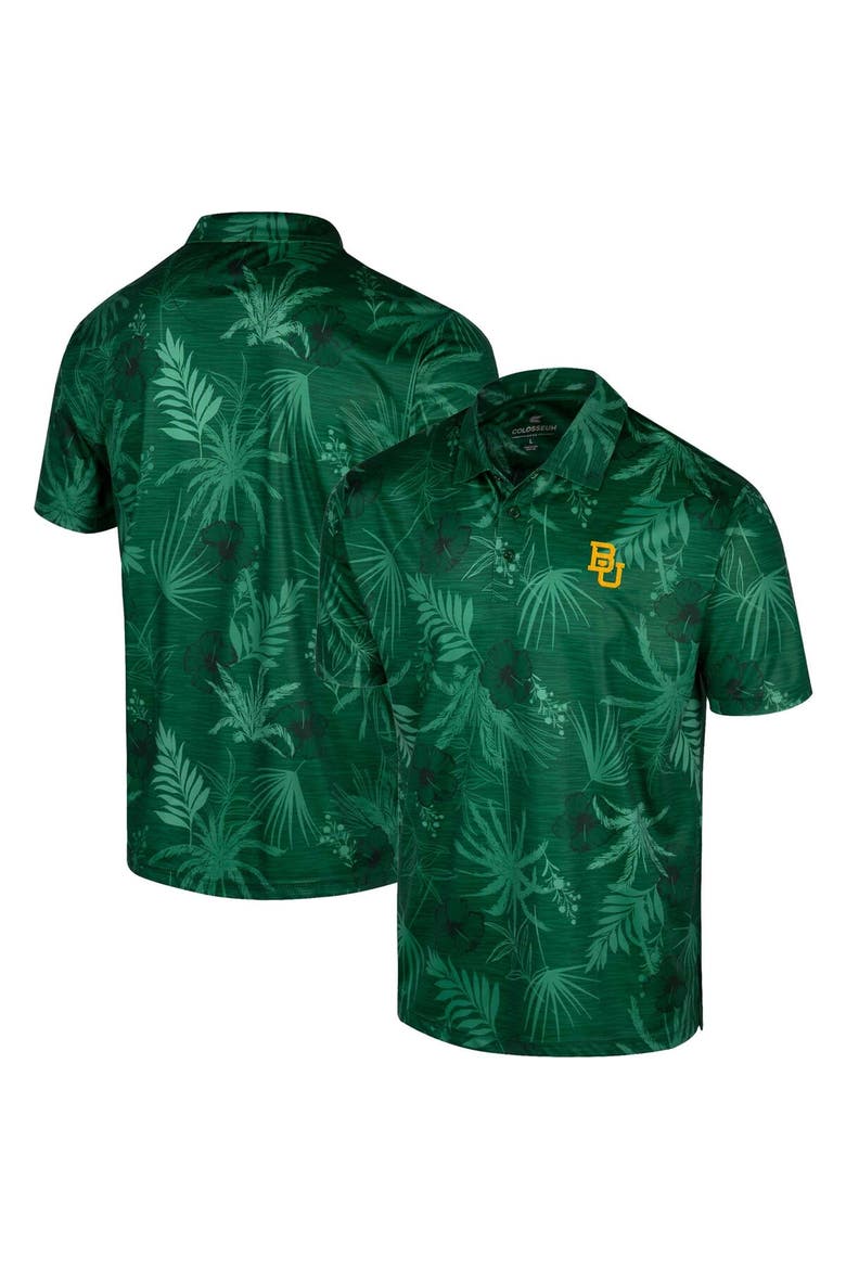 Men's Colosseum Green Baylor Bears Palms Team Polo, Main, color, Green