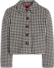 Boden Knightsbridge Houndstooth Check Wool Jacket
