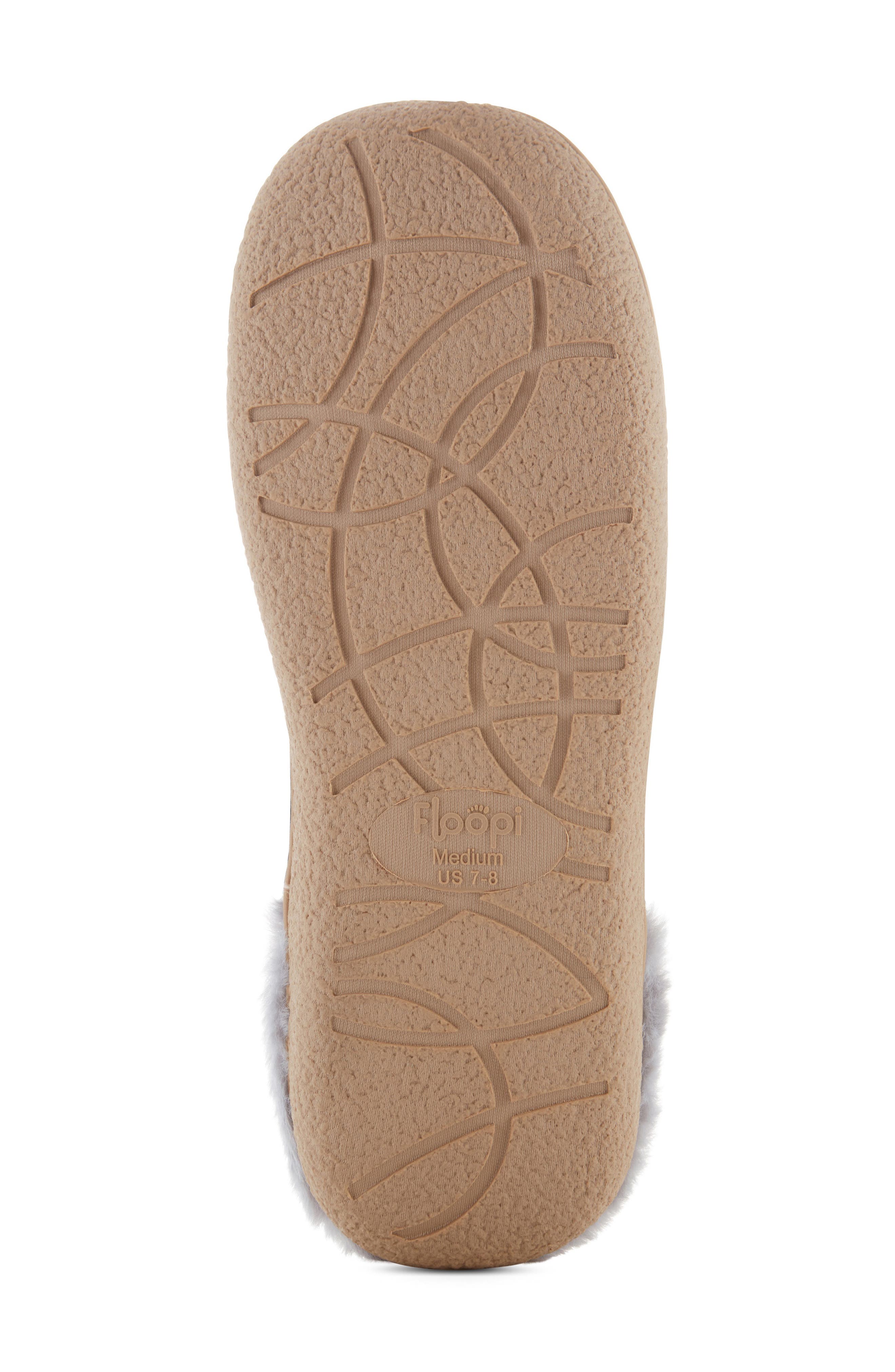 FLOOPI Faux Shearling Lined Slipper, Alternate, color, Black