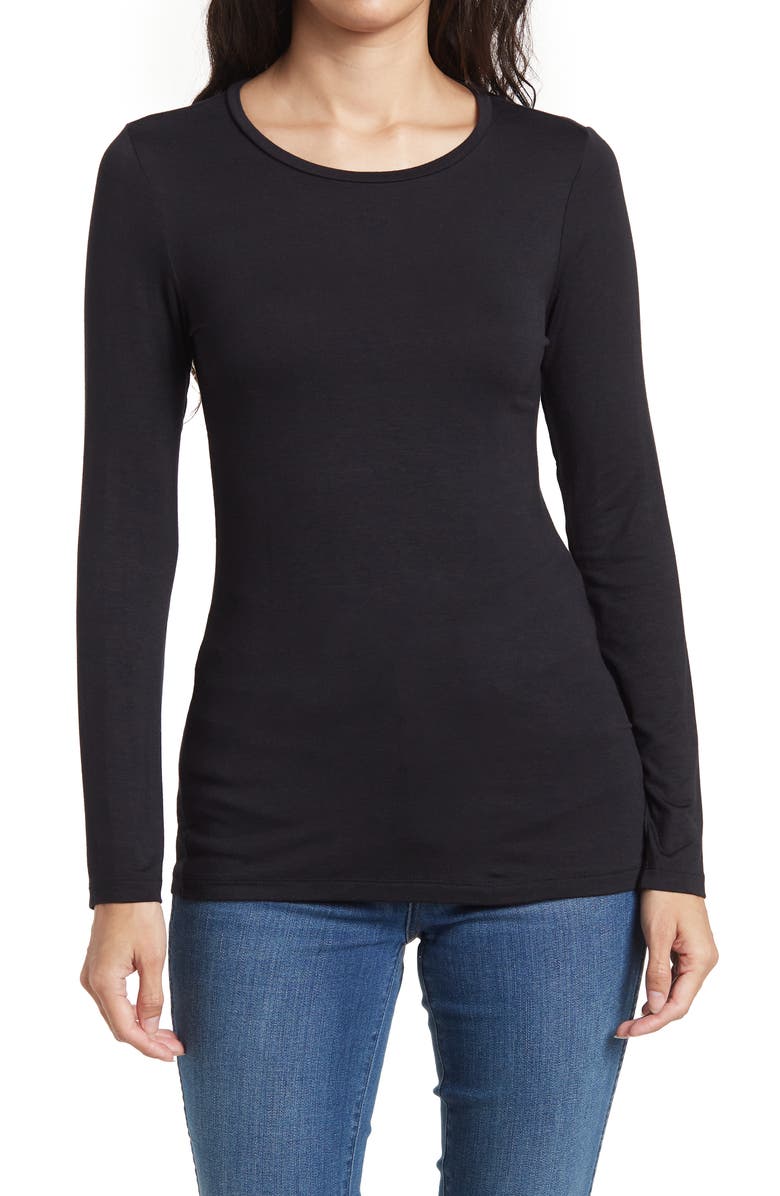 NORDSTROM RACK Essential Long Sleeve Layering T-Shirt, Main, color, 