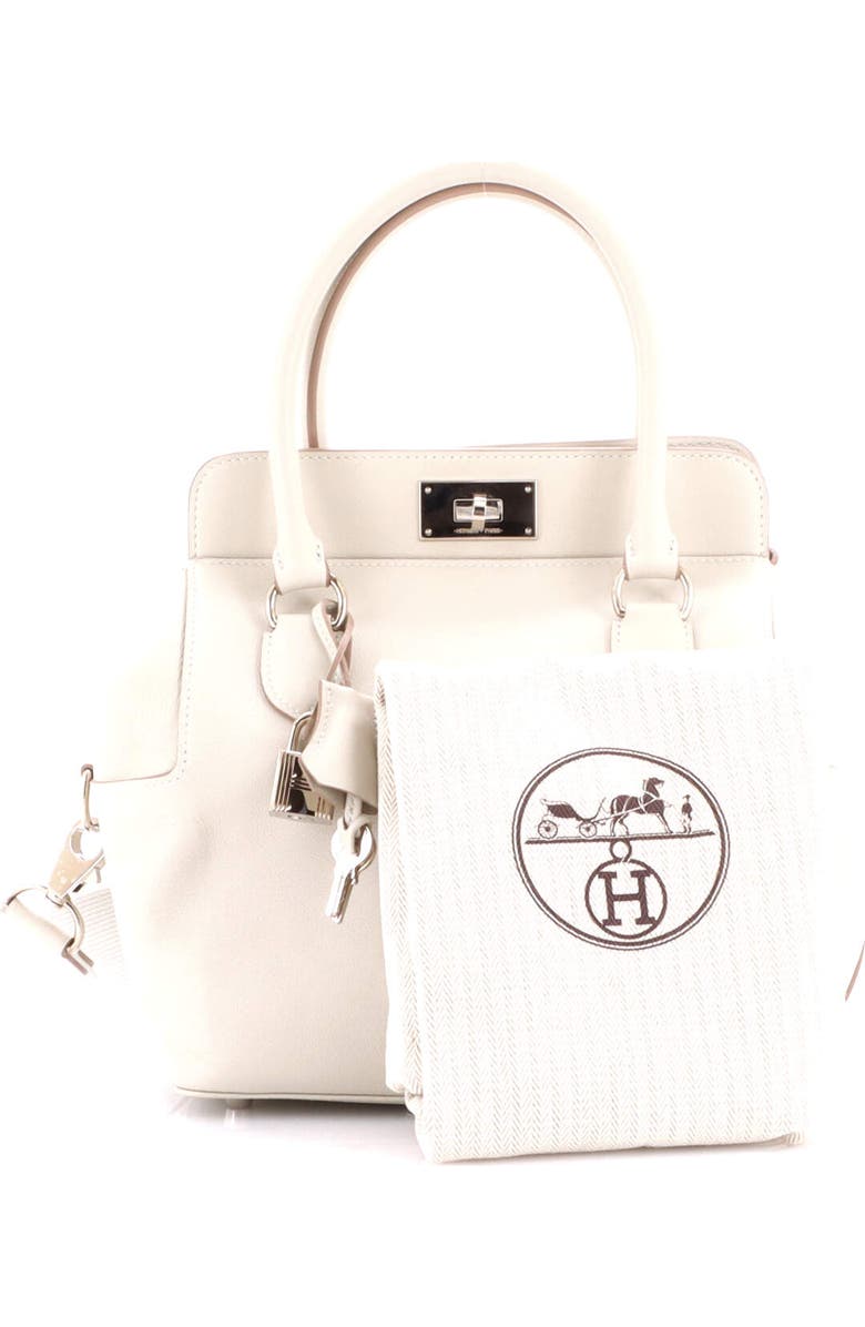 Pre-Owned Hermes Toolbox Bag Swift 20, Alternate, color, Craie