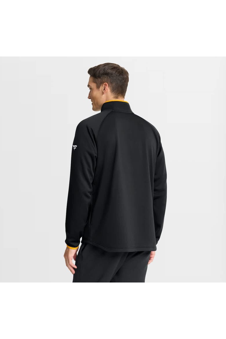 Men's Fanatics Black Boston Bruins Authentic Pro Rink Raglan Quarter-Zip Pullover, Alternate, color, Black