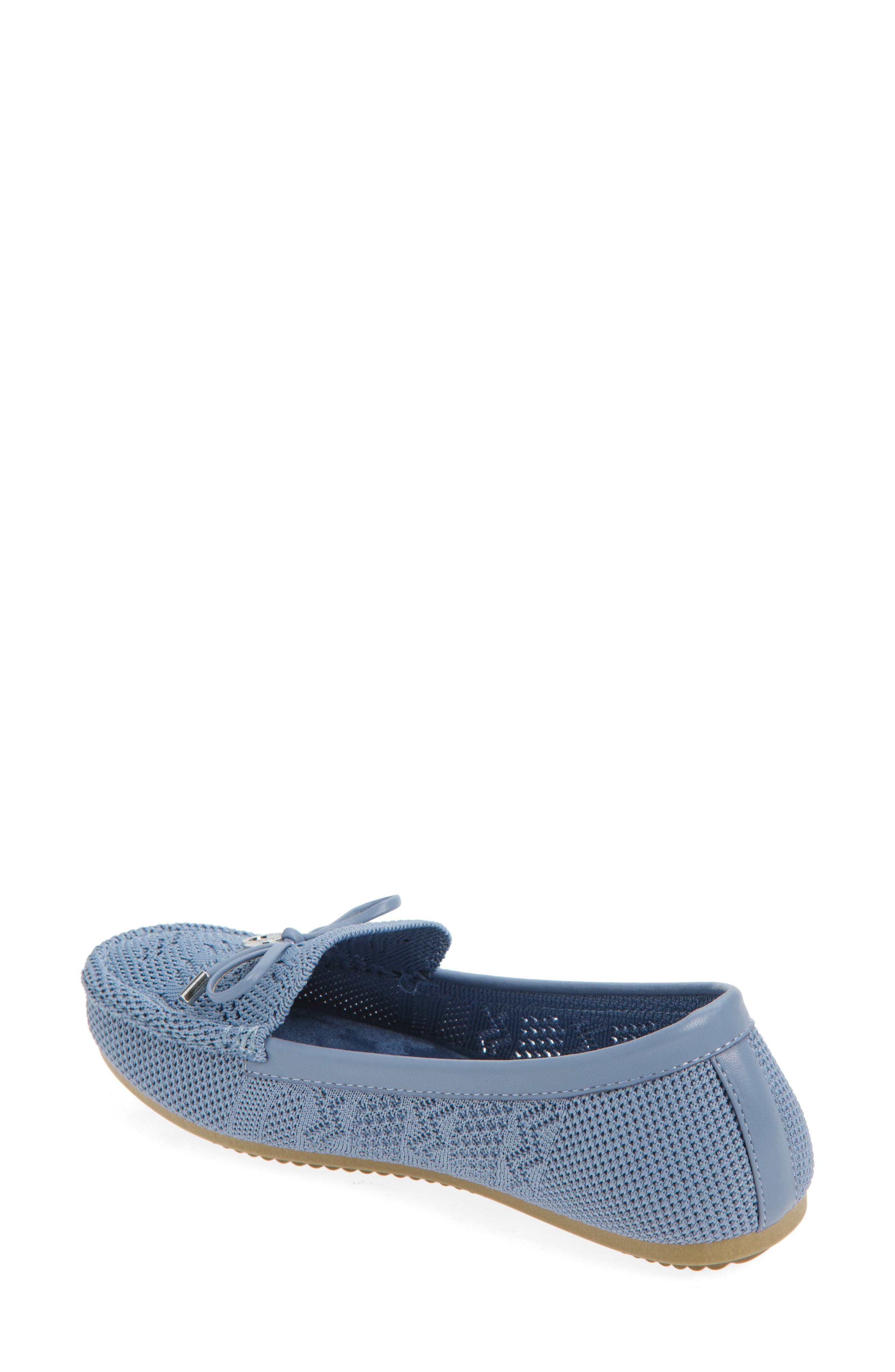 Open Knit Bow Loafer, Alternate, color, DENIM