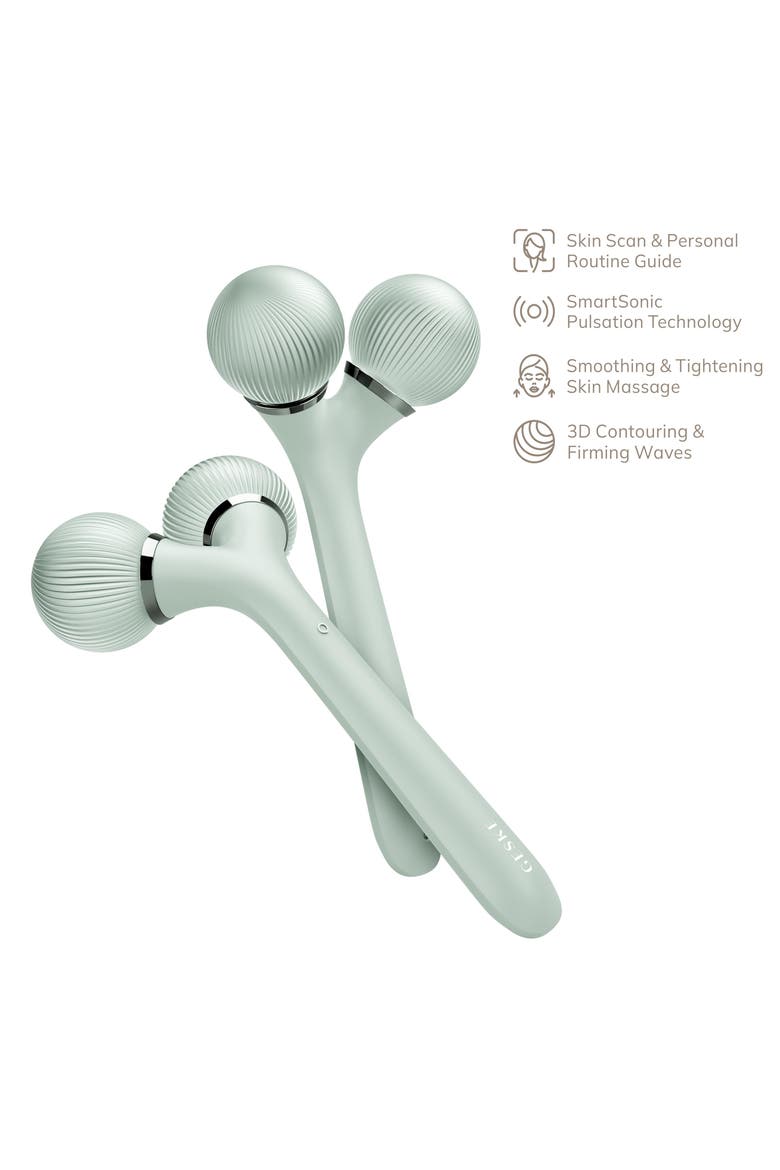 SmartAppGuided Sonic Facial & Body Roller | 4 in 1, Alternate, color, Green