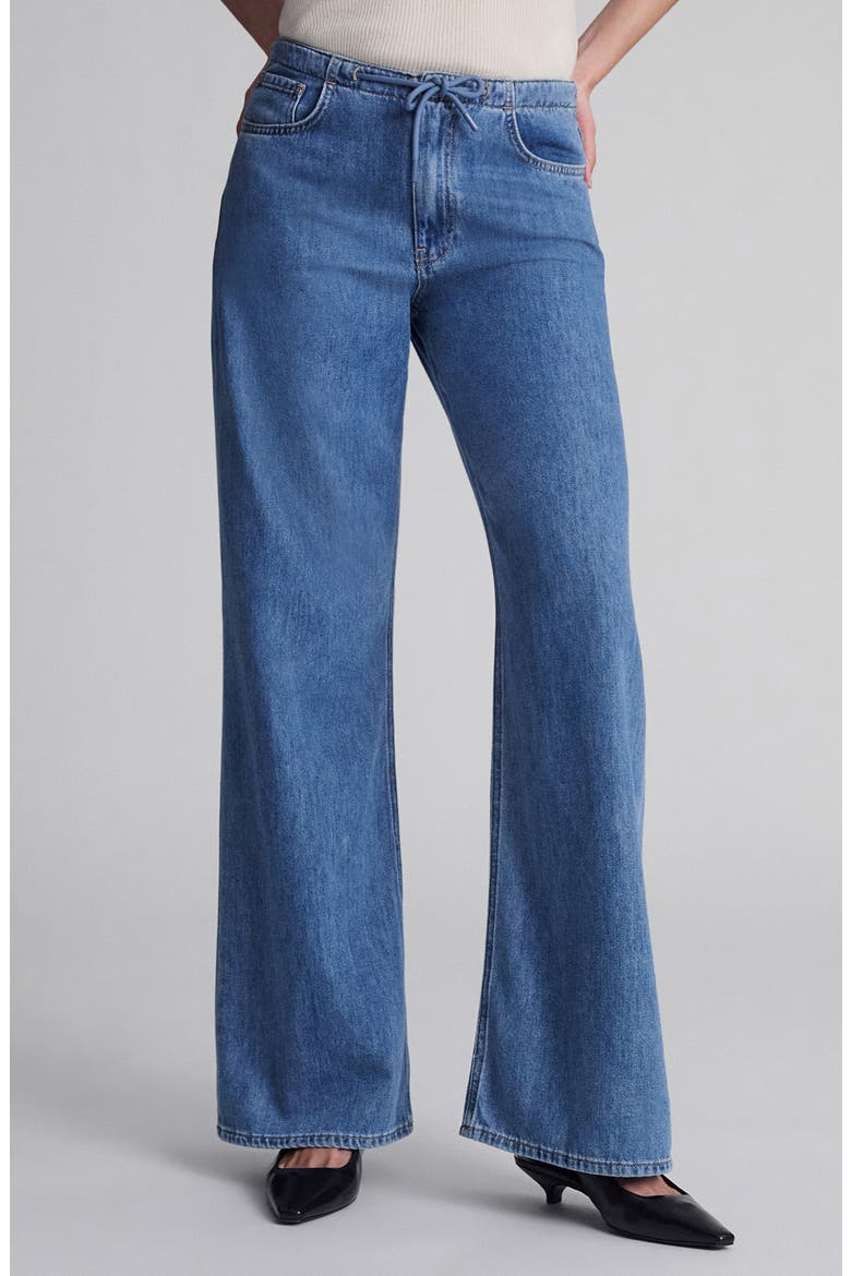 Merly Wide Leg Denim Pants, Main, color, MID WELL BLUE