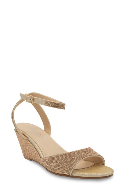 Moxie Ankle Strap Wedge Sandal (Women)