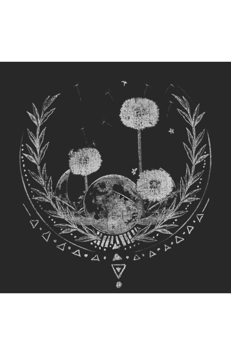 Lost Gods Girl's Lost Gods Dandelion Moon Wish  Graphic T-Shirt, Alternate, color, Black