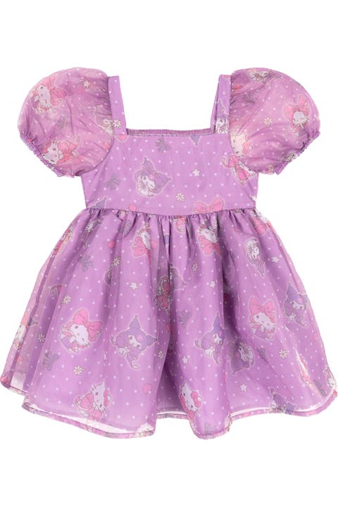 Organza Short Sleeve Dress