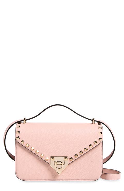 Small Rockstud Leather Shoulder Bag