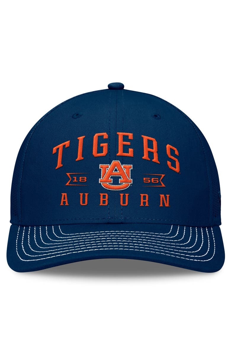 TOP OF THE WORLD Men's Top of the World Navy Auburn Tigers Carson Trucker Adjustable Hat, Alternate, color, Navy