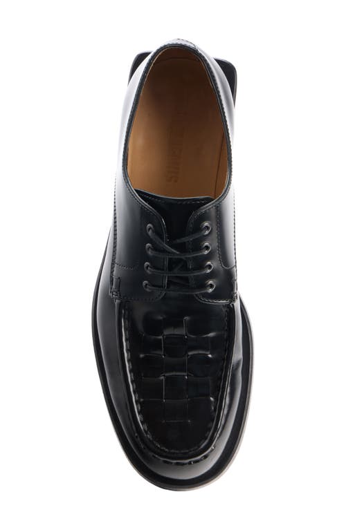 Jacquemus Les Derbies Tresses Woven Derby In Black
