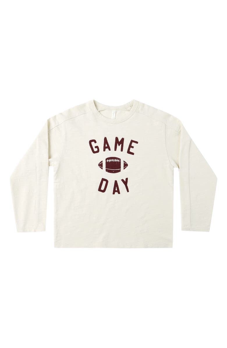 QUINCY MAE Game Day Graphic T-Shirt, Main, color, Natural