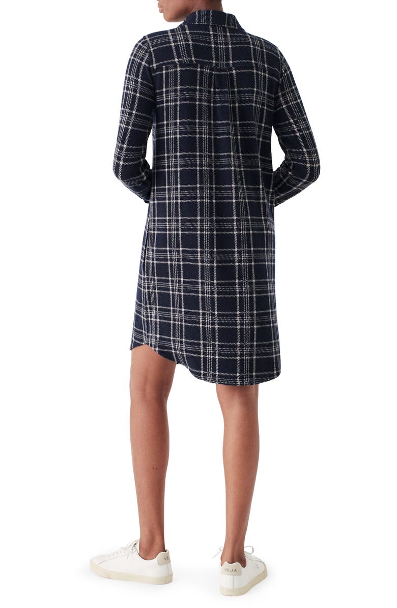 Faherty Legend Plaid Long Sleeve Flannel Shirtdress, Alternate, color,