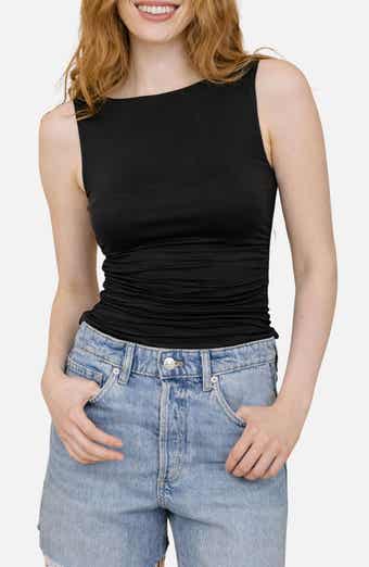 Blu Pepper Side Ruched Tank