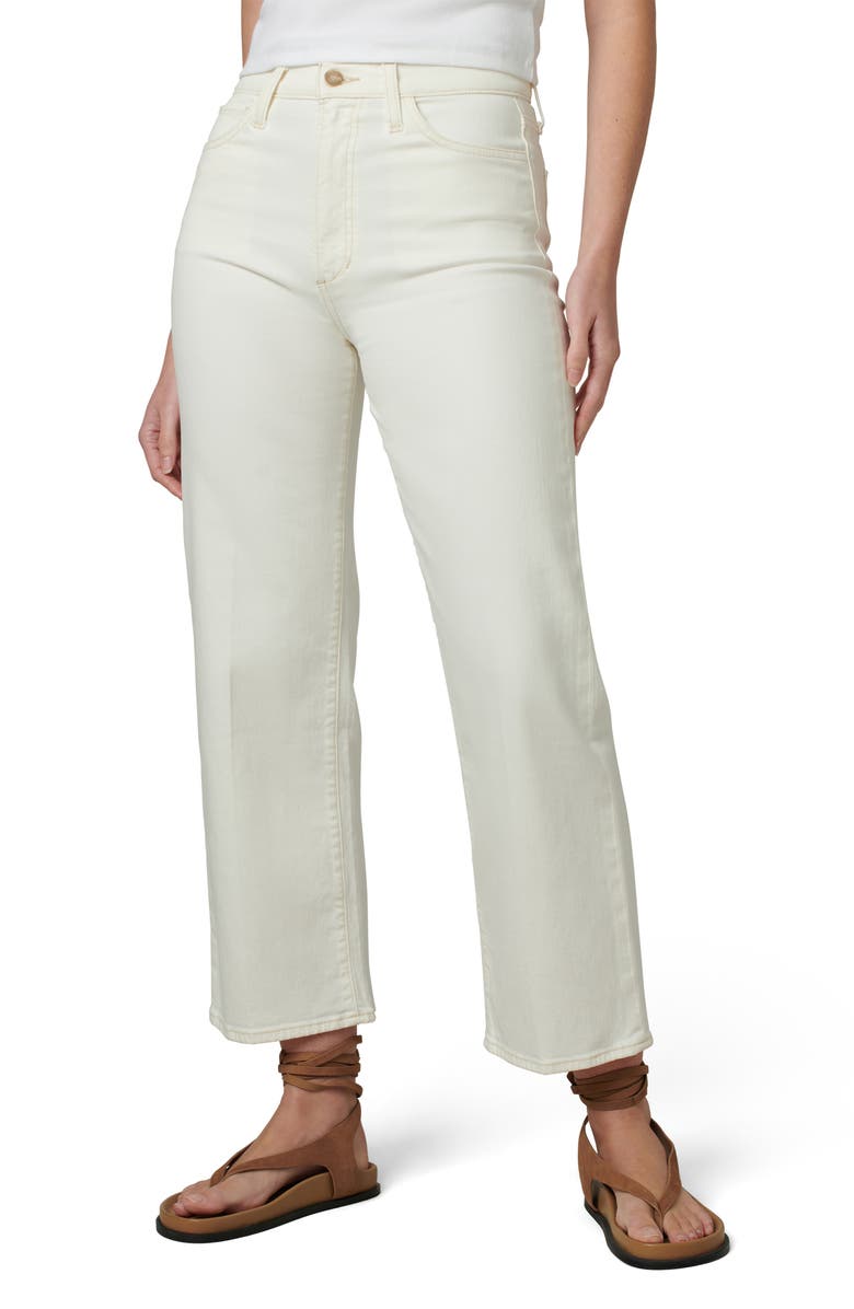 Joe's The Blake High Waist Crop Wide Leg Jeans, Main, color, Milk