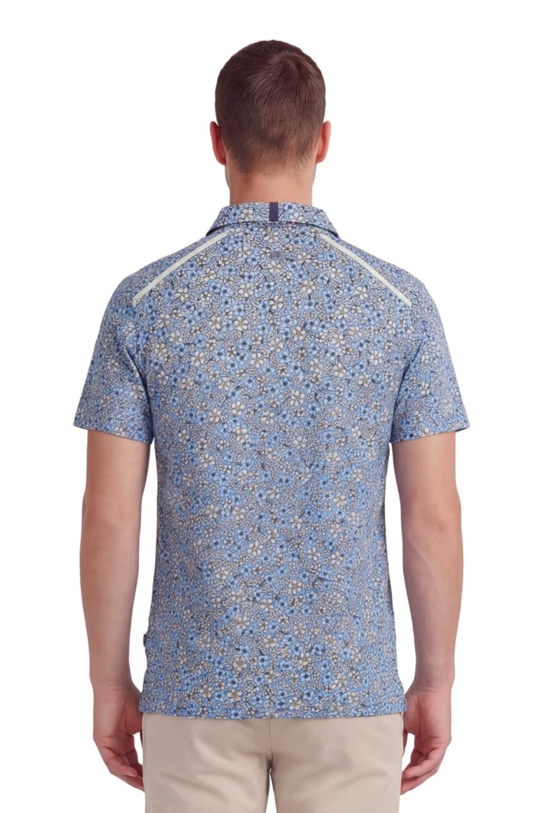 Floral Field Mens Knit Polo, Alternate, color, FLORAL FIELD BLUE