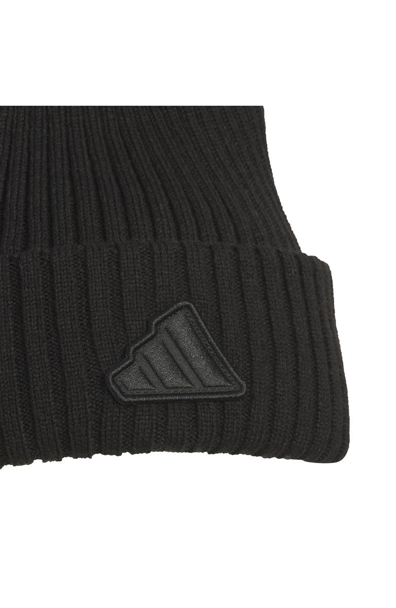 adidas Altitude Folded Cuff Beanie, Alternate, color, Black