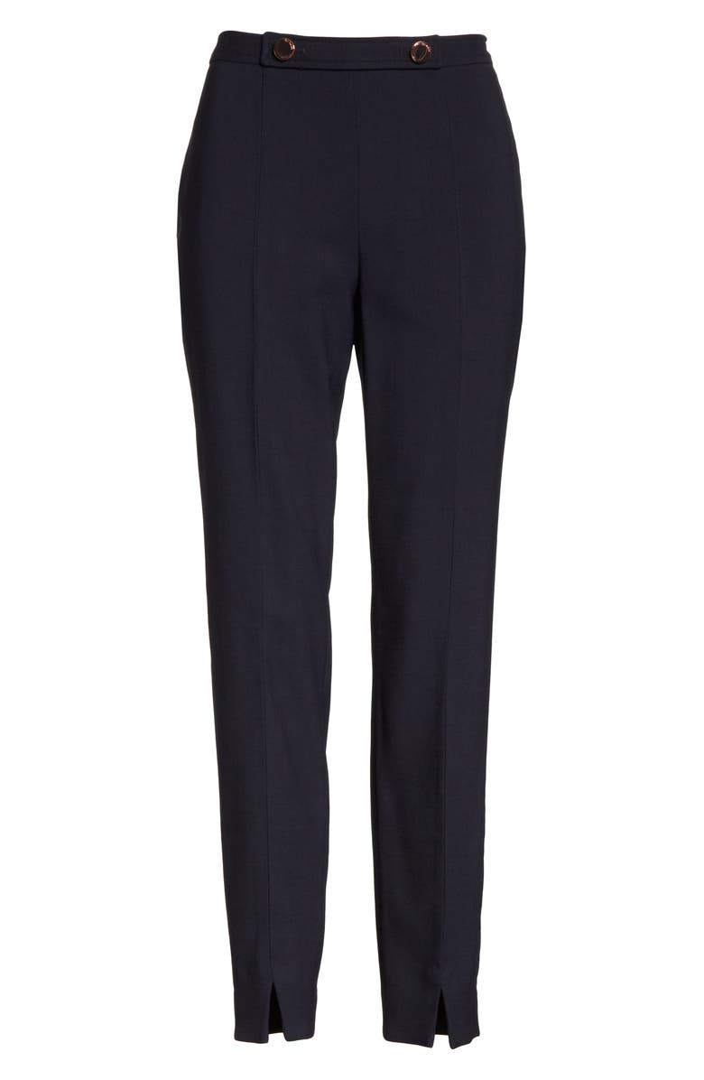 Ted Baker London Ted Working Title Front Slit Skinny Trousers, Alternate, color, 