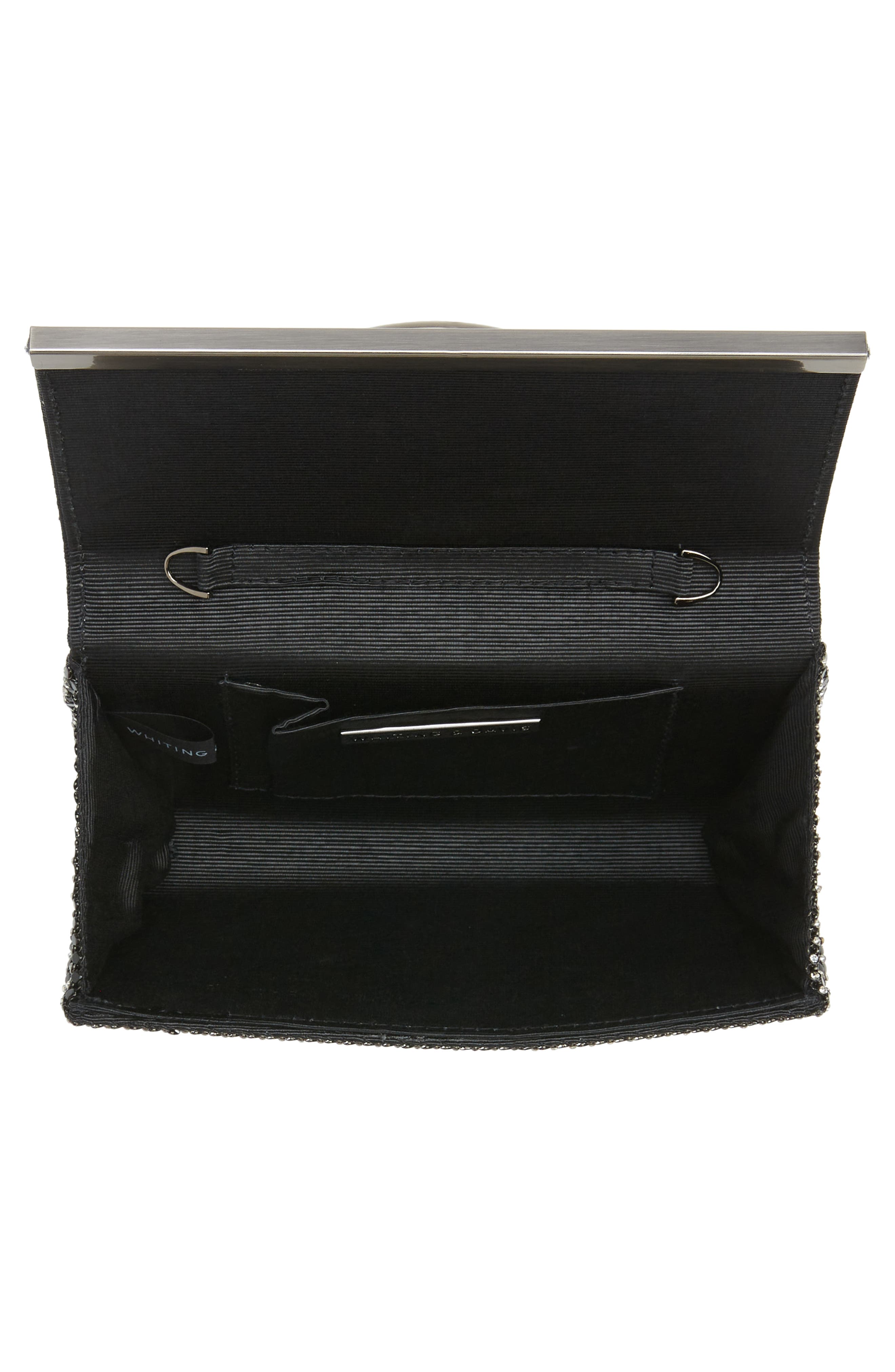 Whiting & Davis Aurelia Crystal Mesh Convertible Clutch, Alternate, color, 