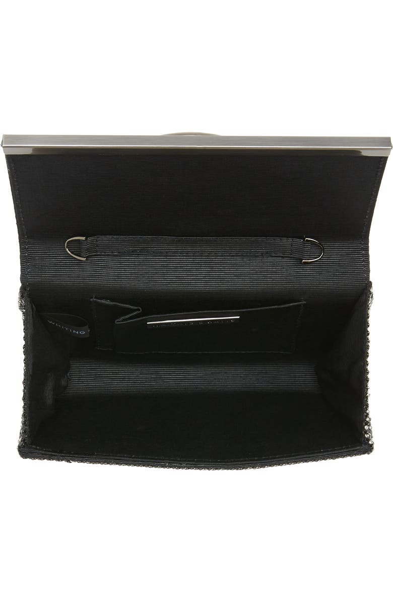 Whiting & Davis Aurelia Crystal Mesh Convertible Clutch, Alternate, color,