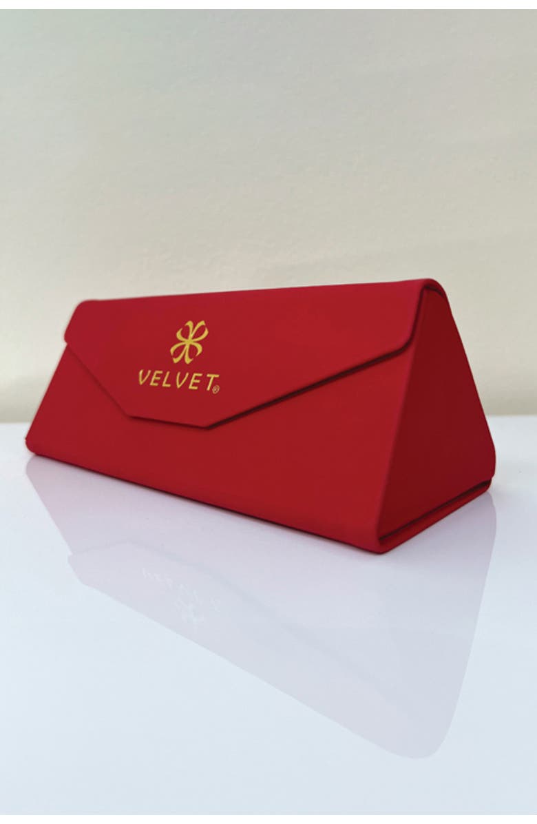 Velvet Eyewear Stevie 51mm Cat Eye Optical Glasses, Alternate, color, Black