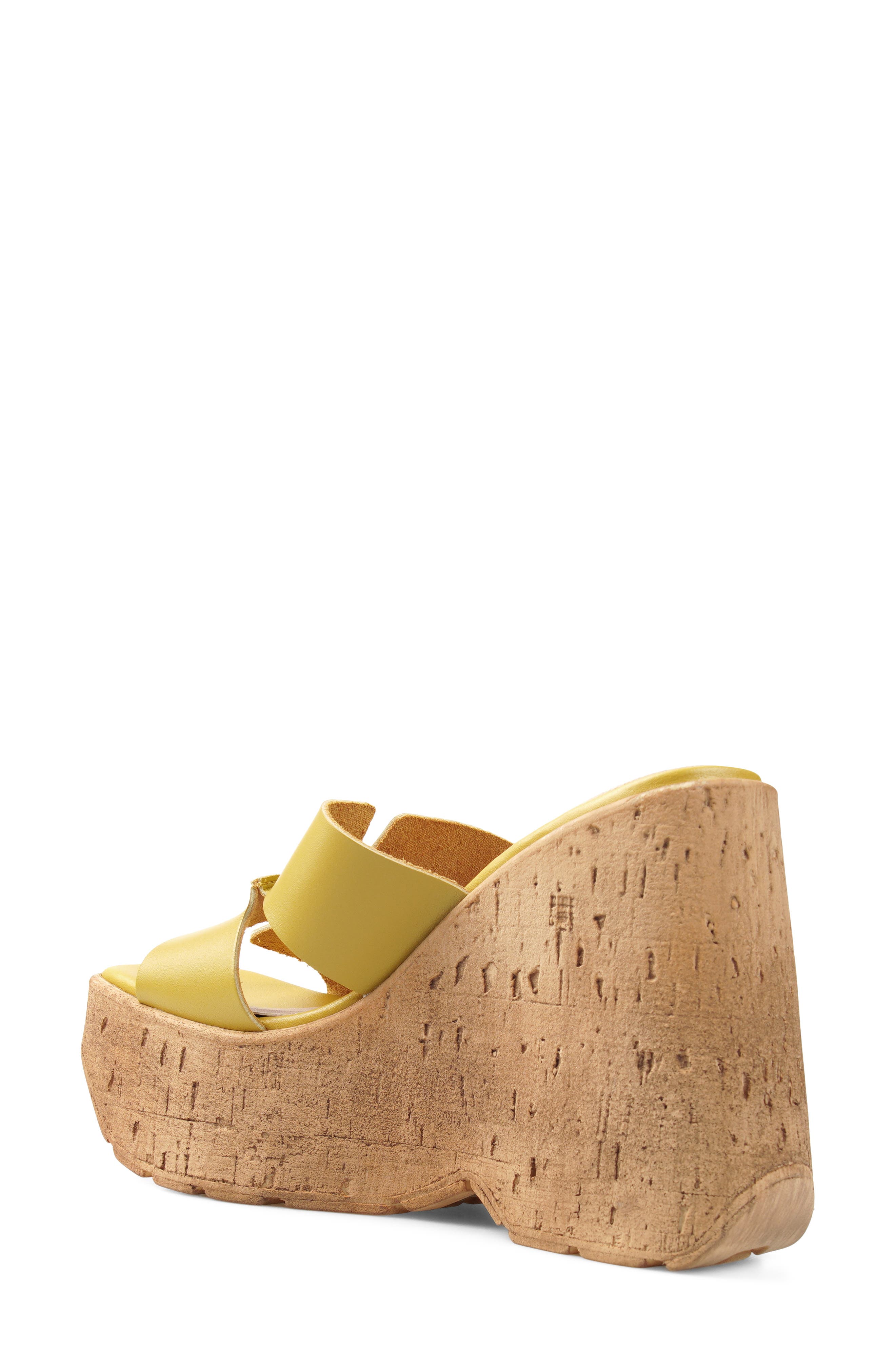 Marabelle Platform Wedge Slide Sandal, Alternate, color, GINGER LEATHER