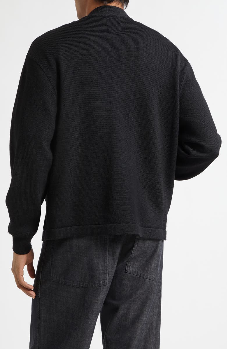 VISVIM Selmer Wool Cardigan, Alternate, color, Black