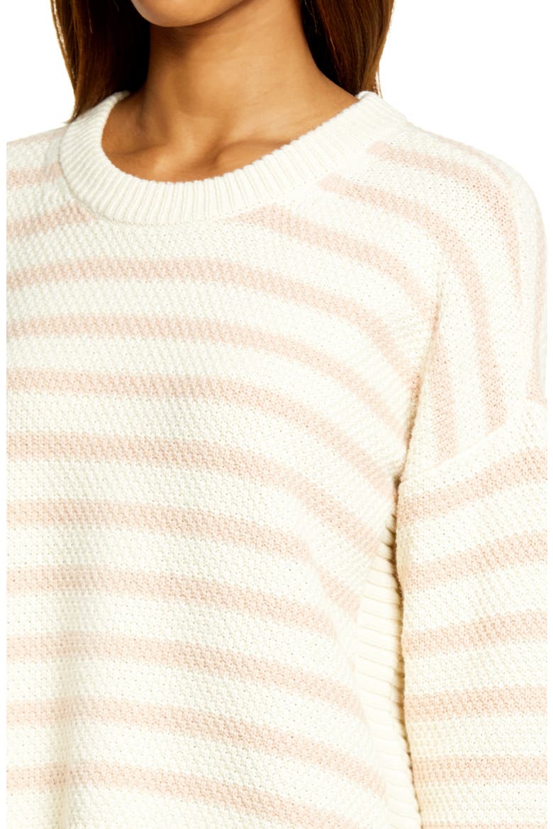 Stripe Pickford Pullover Sweater, Alternate, color, ANTIQUE CREAM