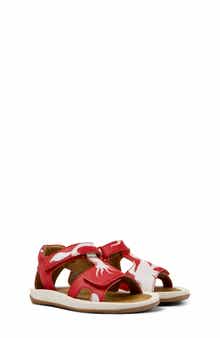 Camper Kids' Ankle Strap Leather Sandal
