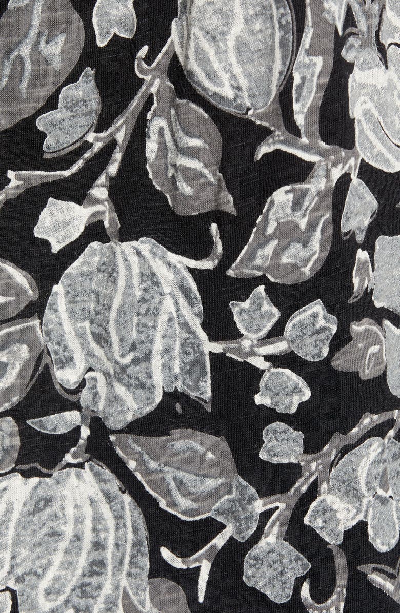 Lucky Brand Flutter Sleeve Mixed Media Top, Alternate, color, 