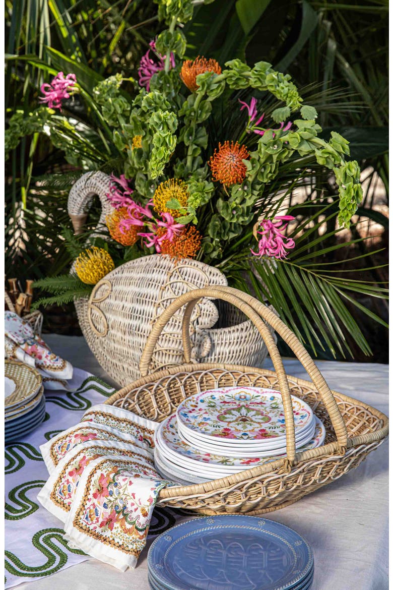 Provence Rattan Gathering Basket, Alternate, color, WHITEWASH