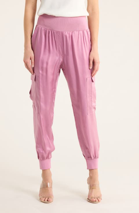 Giles Cupro Crop Cargo Joggers