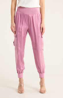 Cinq à Sept Giles Cupro Crop Cargo Joggers