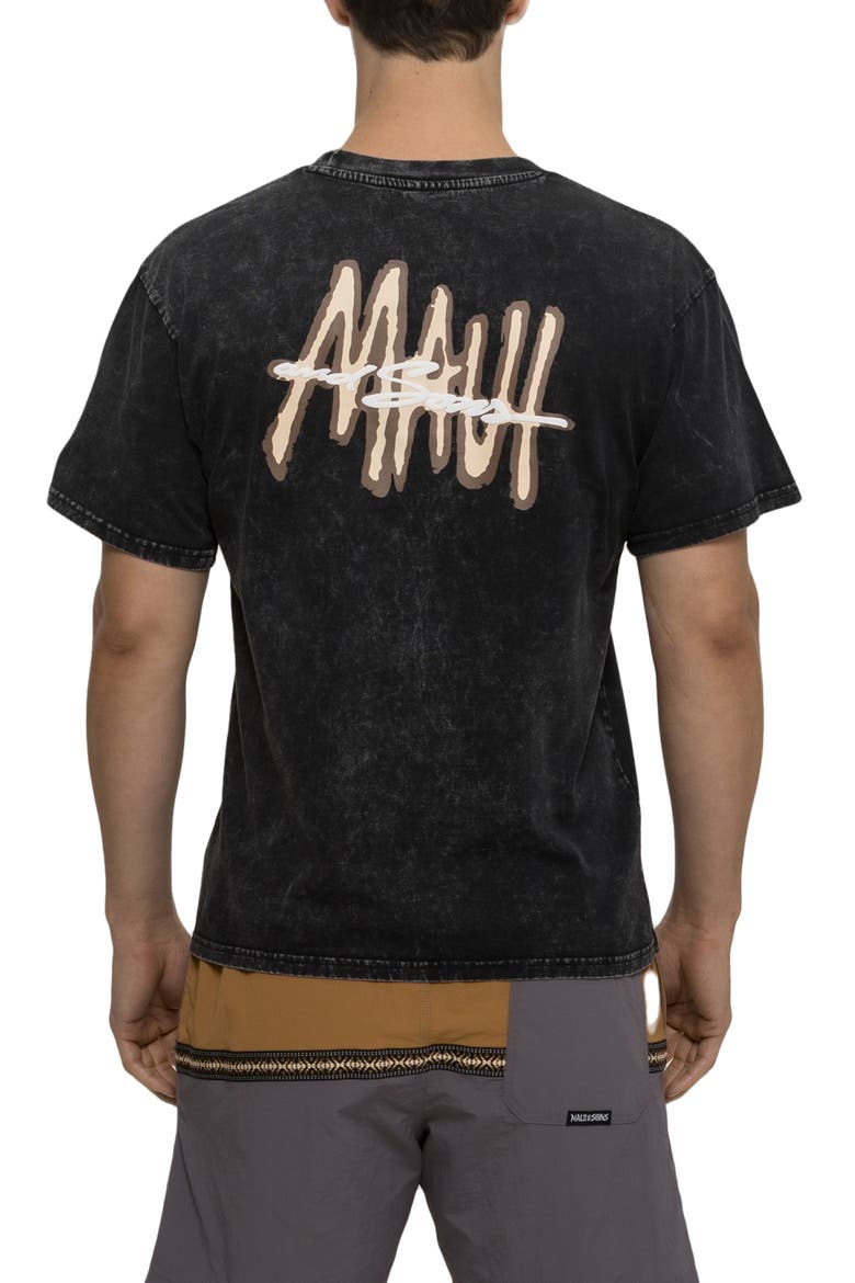 Maui Tag Mineral Wash Cotton Graphic T-Shirt, Alternate, color, BLACK