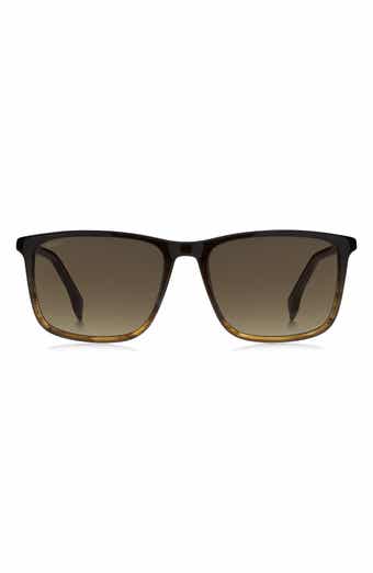 BOSS 56mm Ombré Square Sunglasses