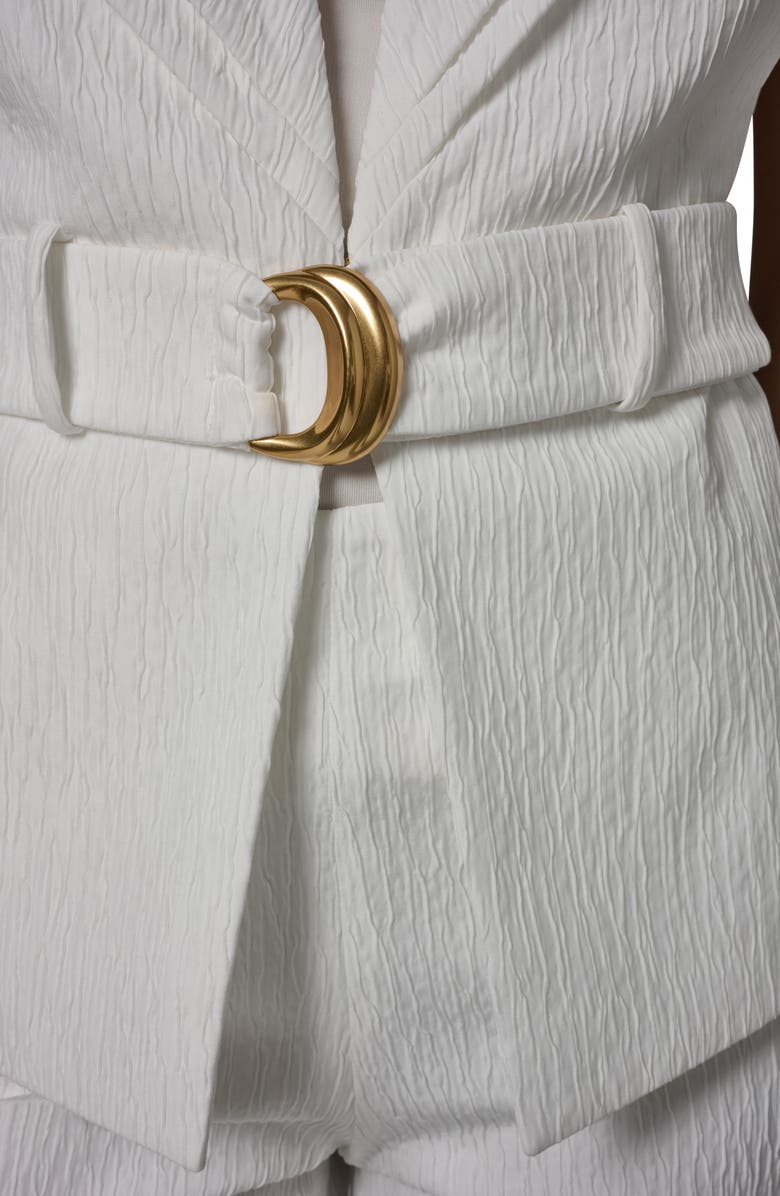 Donna Karan New York Belted Vest, Alternate, color, Cream