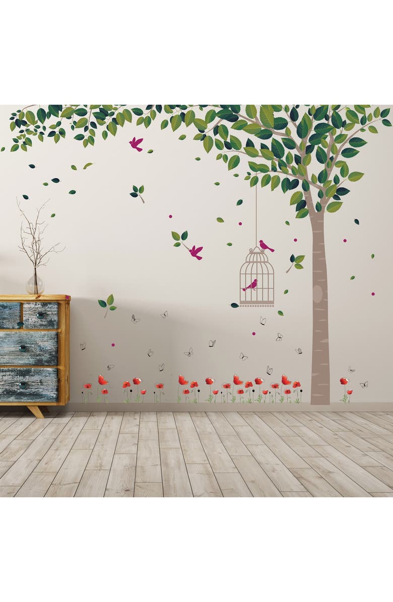 WALPLUS Spring Garden Decal, Main, color, 