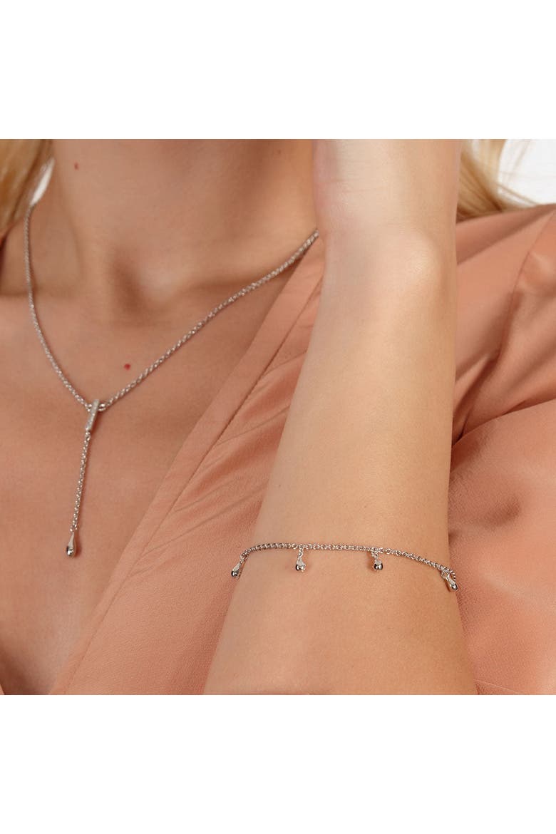 Skinny Drip Multi Bracelet, Alternate, color, Sterling Silver