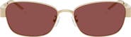 Tory Burch 55mm Gradient Polarized Rectangular Sunglasses