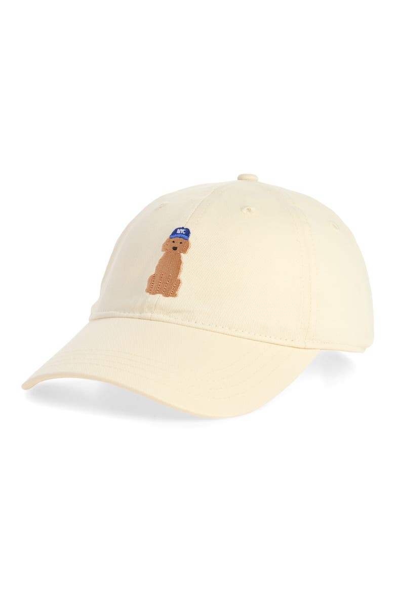 City Pup Baseball Cap, Main, color, NATURAL