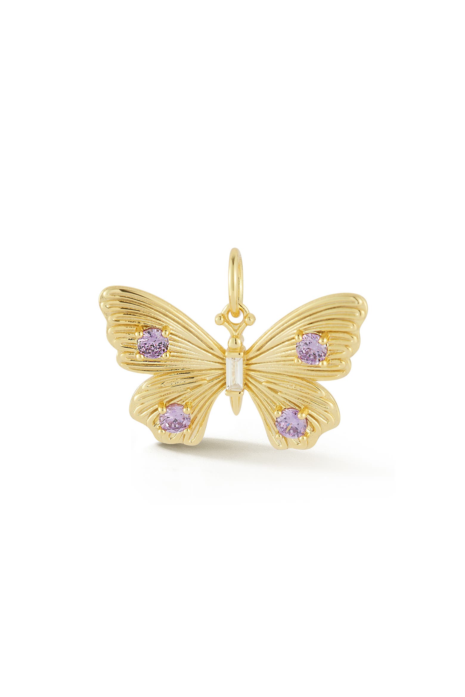Butterfly Color Code SPHERA MILANO 14k Gold Plated Cubic Zirconia Butterfly Charm (Women ...