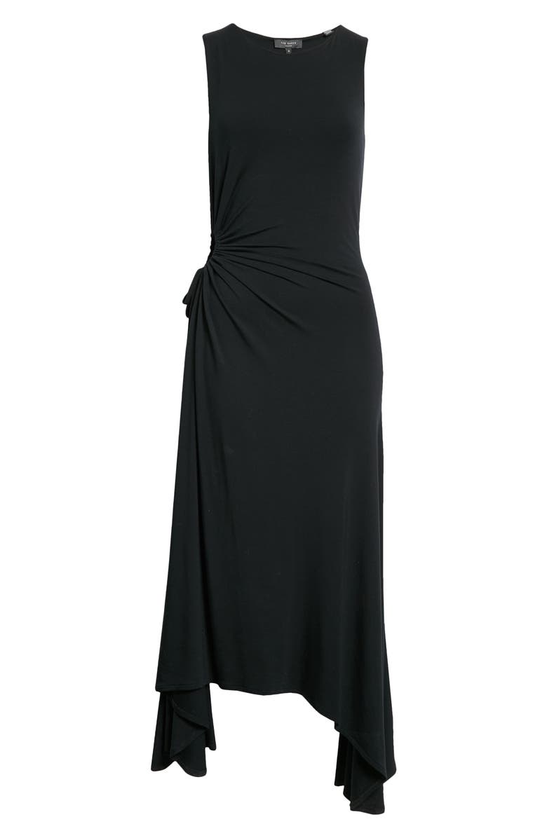 Ted Baker London Giullia Ruched Handkerchief Hem Jersey Dress, Alternate, color, 