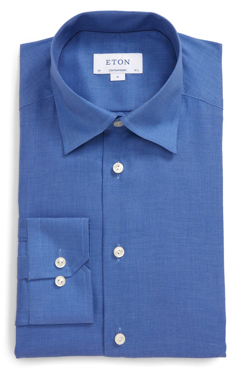Eton Contemporary Fit Dress Shirt, Main, color, 