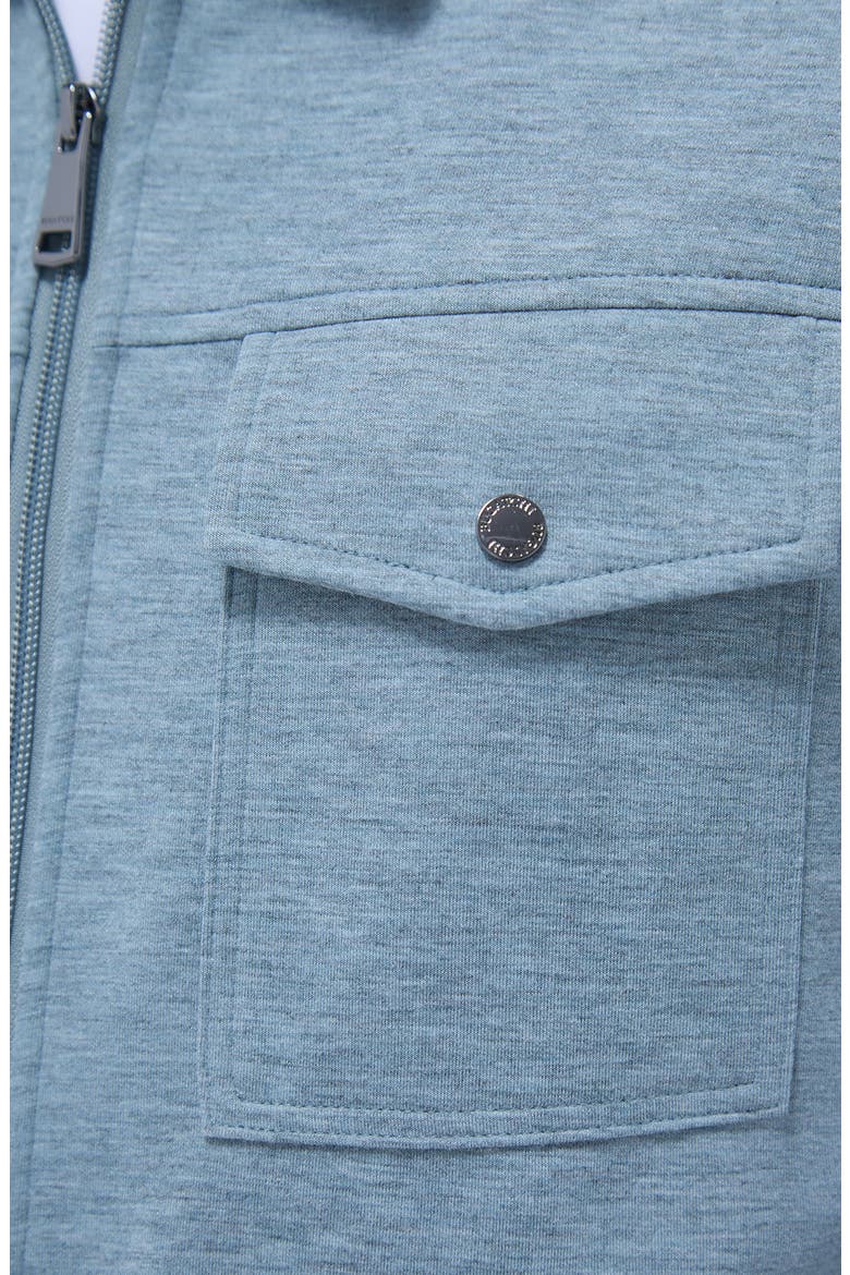Soft Touch Zip Knit Shirt Jacket, Alternate, color, SHARK