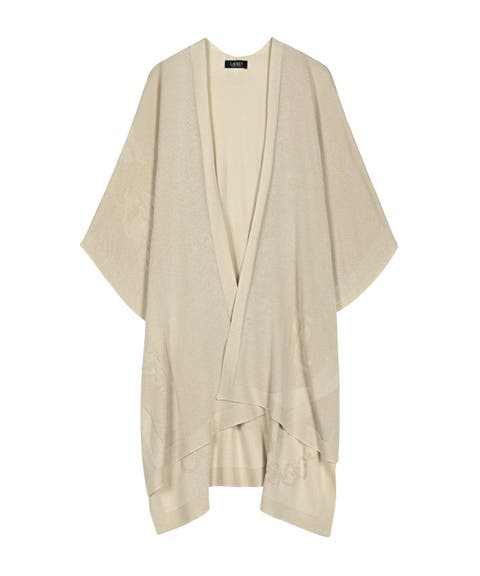 Matte Shine Belting Ruana