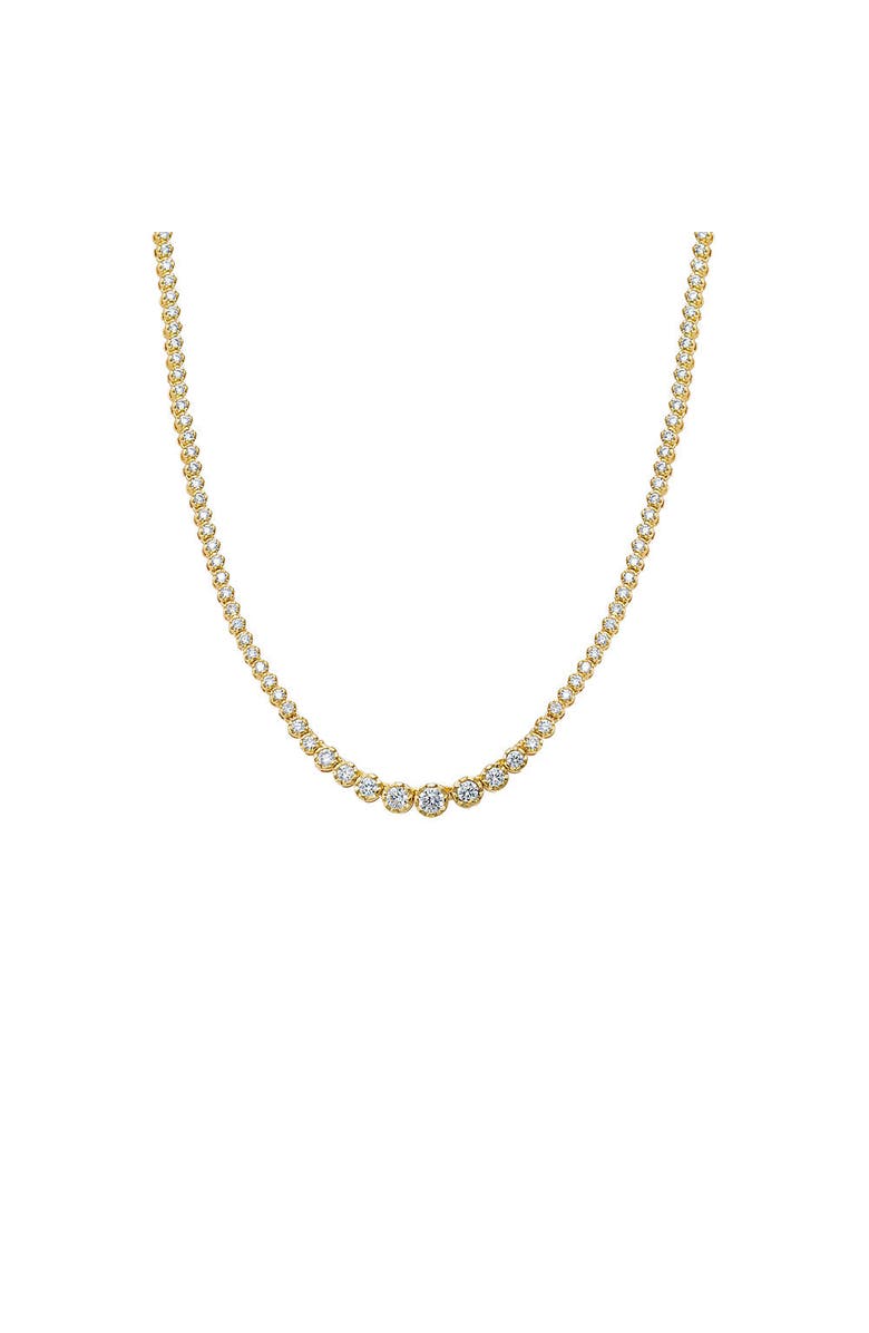 BY ADINA EDEN CZ Bezel Graduated Tennis Necklace, Main, color, 
